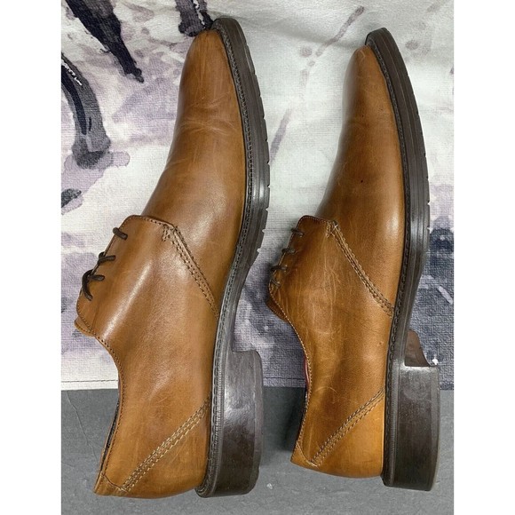 Bostonian Derby Dress Shoes Mens 13 M Brown Square Plain Toe Leather Top Rubber main image 15